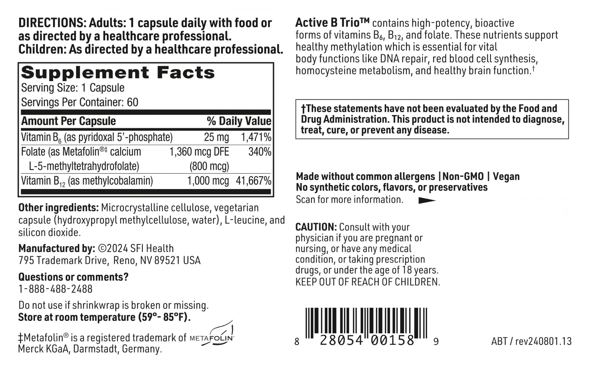 SFI Health Active B Trio daily routine scene suggests steady energy support.
