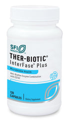 SFI Health Interfase Plus bottle label highlighting biofilm disruption benefits