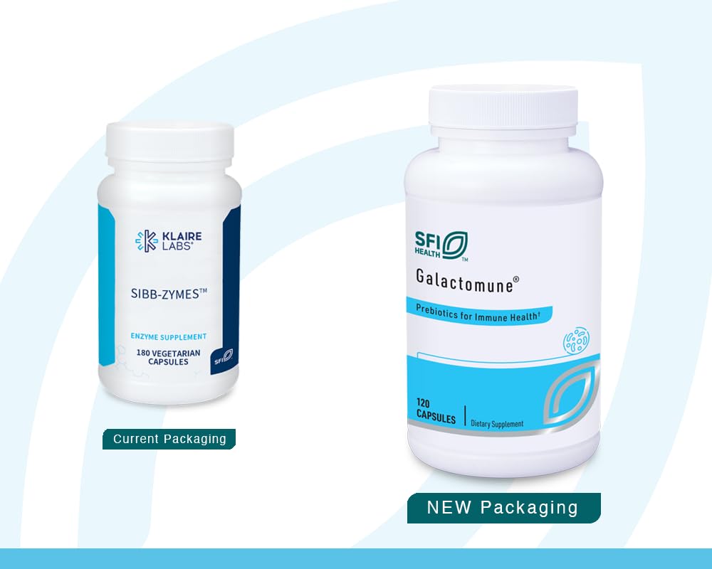 SFI Health Klaire Labs Galactomune label close-up highlighting GOS and beta-glucan