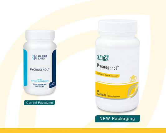 Close-up of Pycnogenol capsules for antioxidant protection.