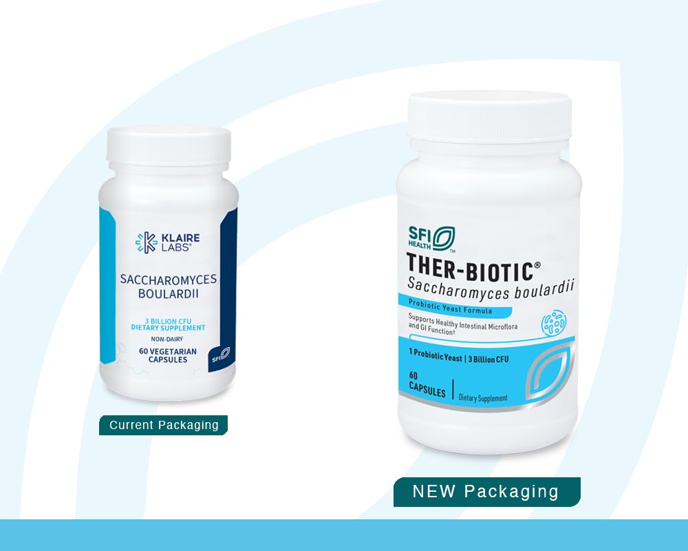 SFI Health Klaire Labs capsules shown for digestive support.