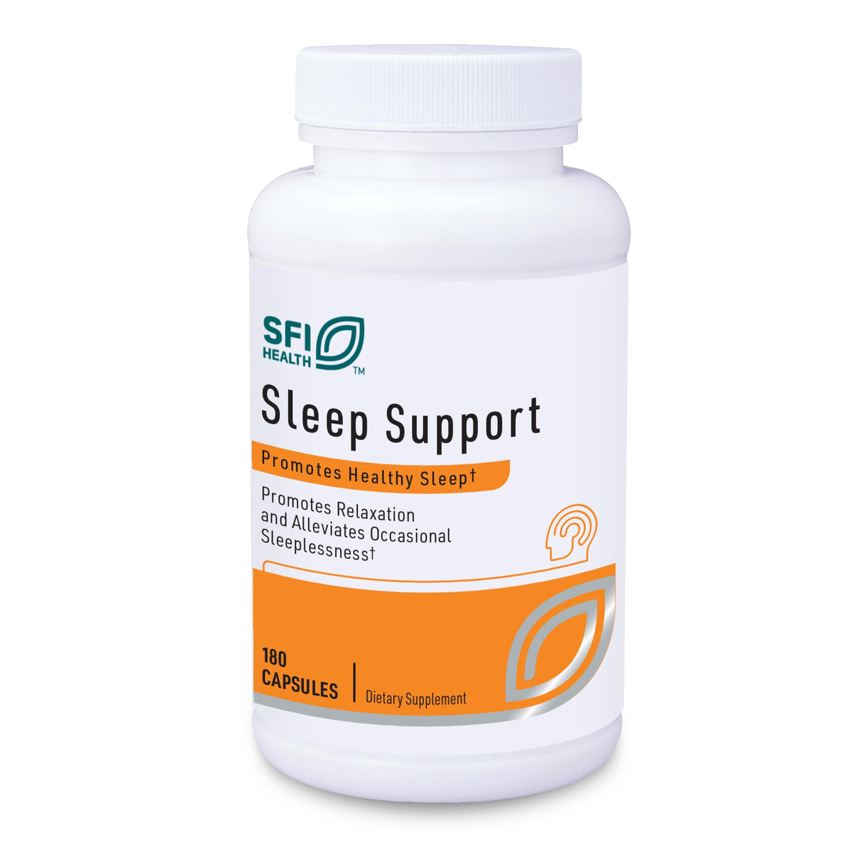 SFI Health Klaire Labs Stress Support bottle promoting calm daily use