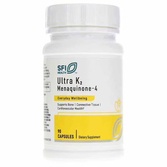 SFI Health Ultra K2 MK-4 bottle with 90 capsules for bone and heart health support