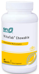 SFI Health VitaTab chewable bottle for easy daily multivitamin routine