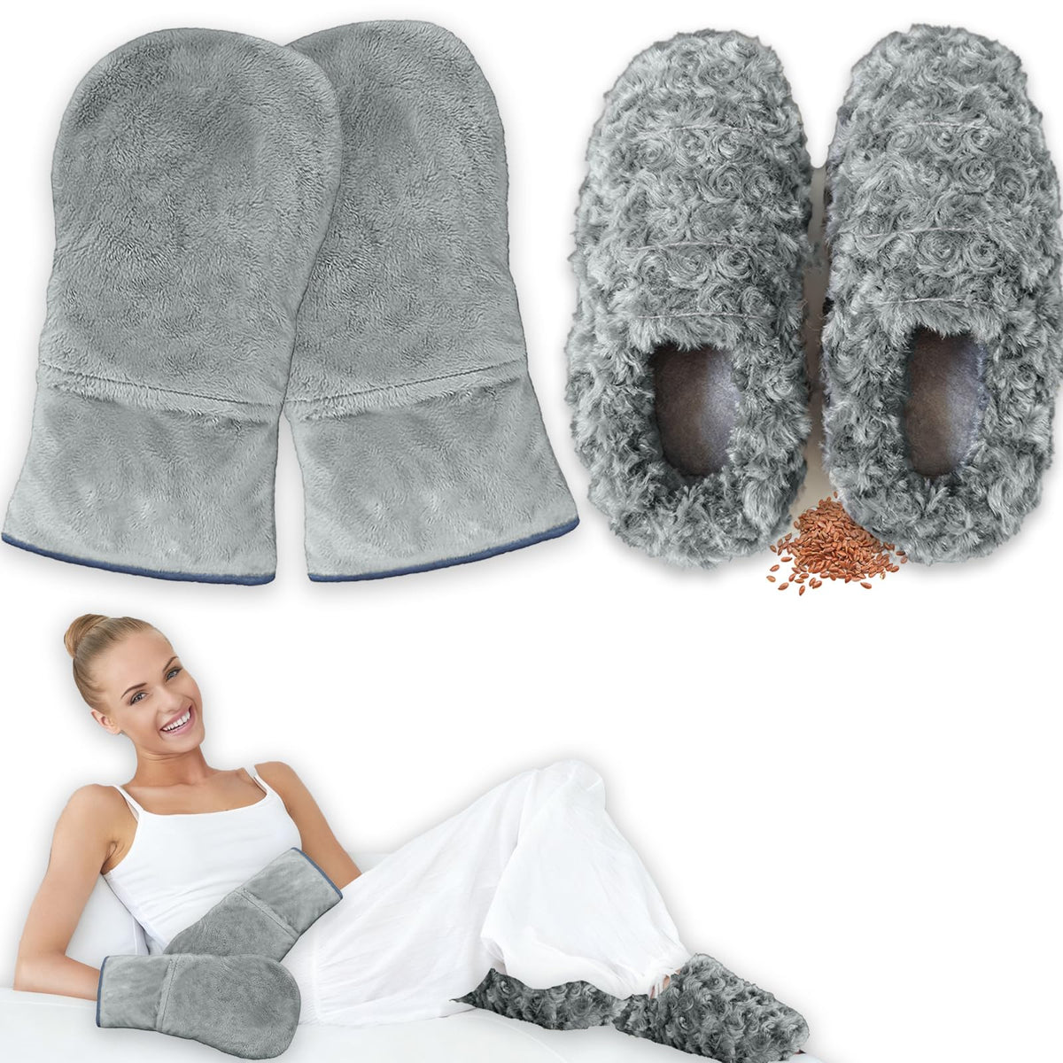 Sfiocoopck microwavable gloves for hands delivering even, soothing warmth.