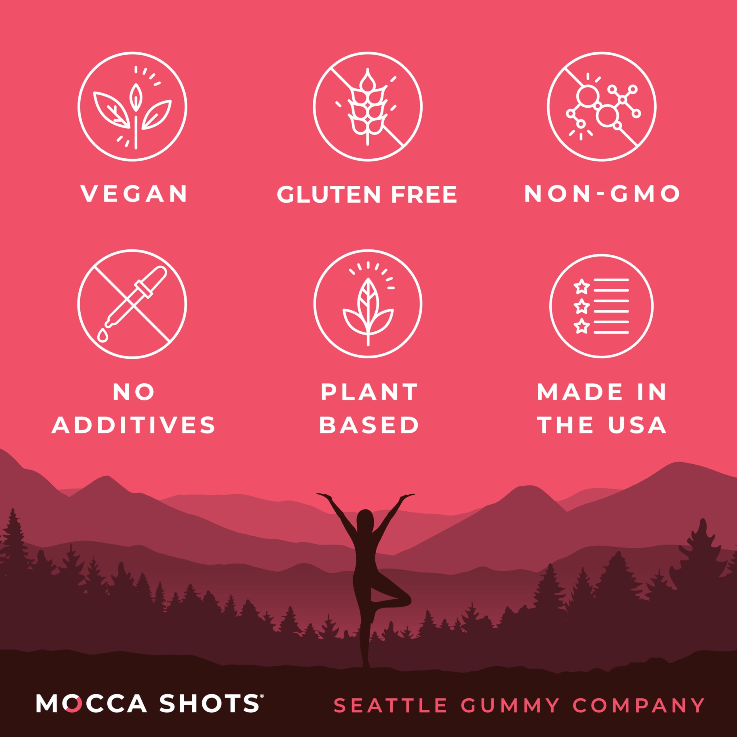 Travel-friendly pouch with Mocca Shots for gym or commute