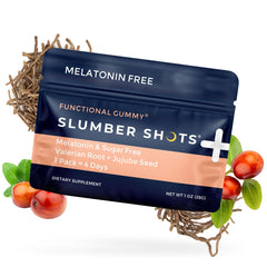 SGC Slumber Shots gummies closeup highlights chewy texture ideal for bedtime rituals.