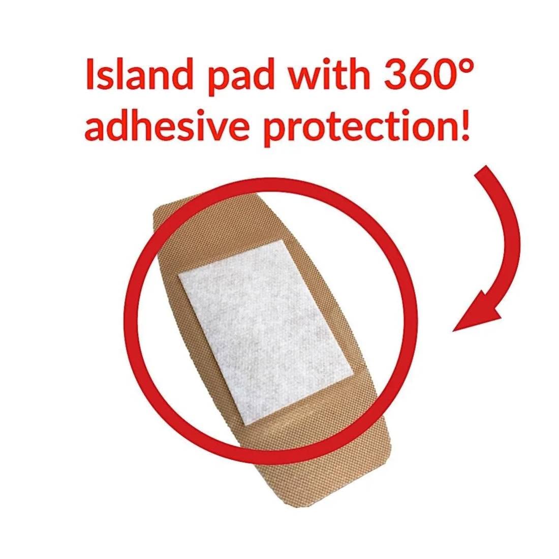 SH School Health bandages with flexible backing, secure coverage during movement and daily activities.