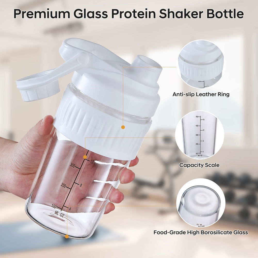 ShakeXpert borosilicate glass shaker for durable, odor-free drinks.