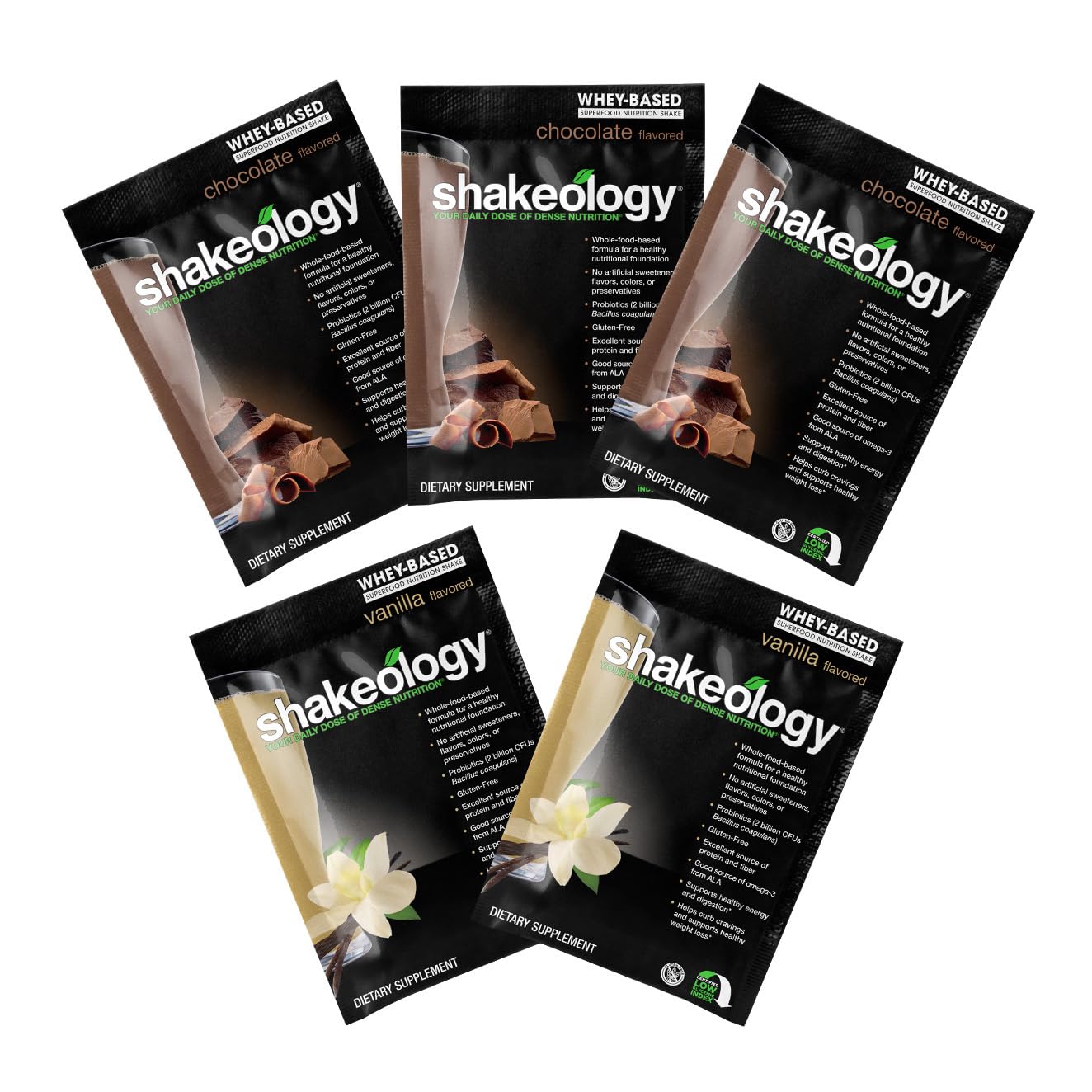 Shakeology whey protein packet on-the-go nutrition for busy days.