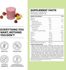 Shakeology Tropical Strawberry smoothie in glass, ideal post-workout refreshment.