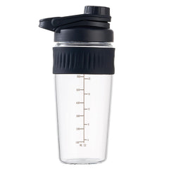 ShakeXpert 24oz borosilicate glass shaker for pure-tasting protein shakes