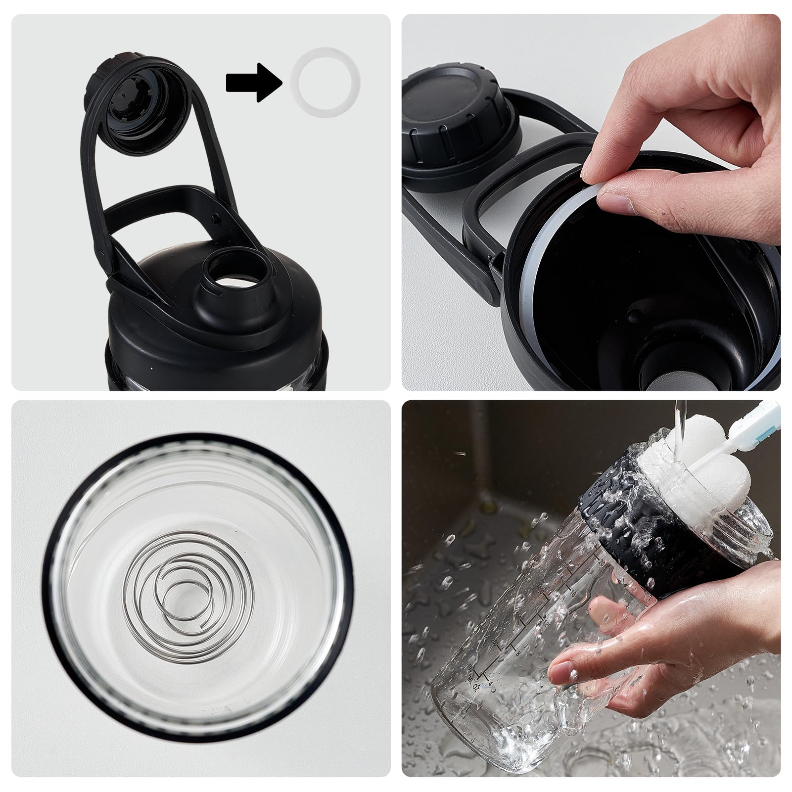 ShakeXpert anti-slip silicone sleeve ensures secure grip during shaking