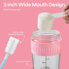 ShakeXpert removable cleaning brush simplifies post-workout bottle care