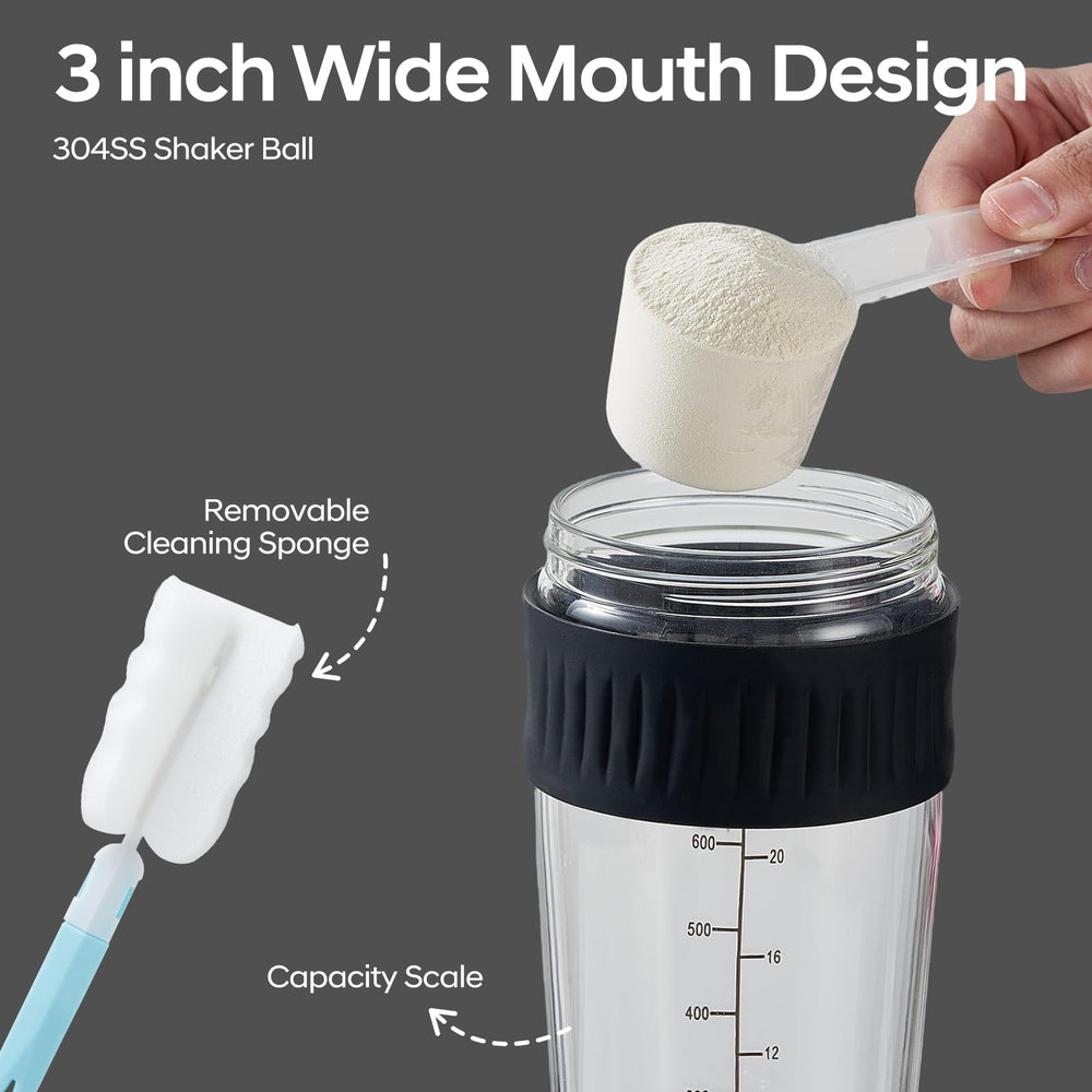 ShakeXpert blending ball provides smooth powder mixing