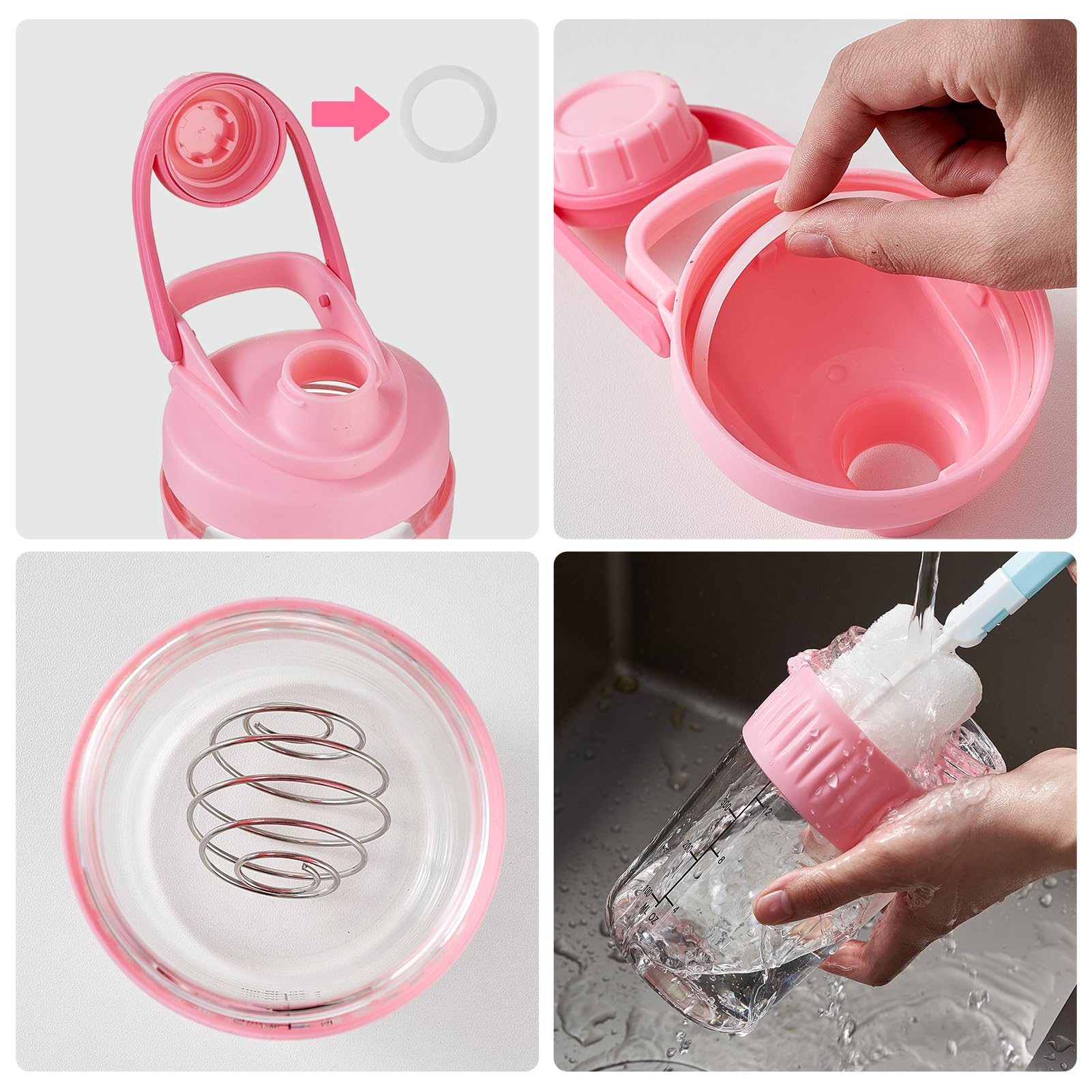 ShakeXpert 3 inch wide mouth makes powder addition quick