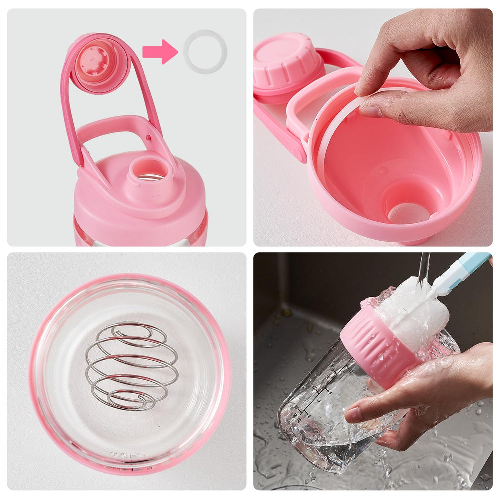 ShakeXpert 3 inch wide mouth makes powder addition quick