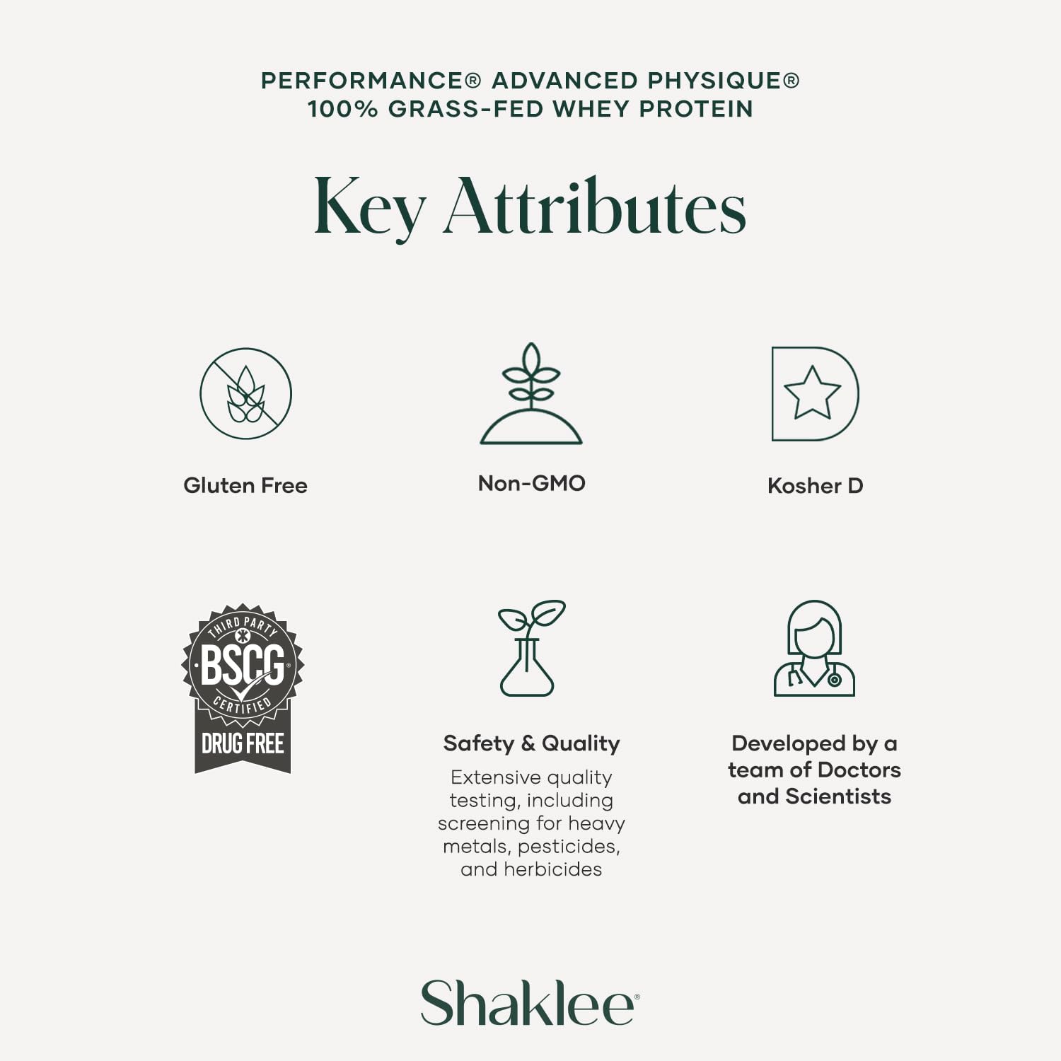 Shaklee Advanced Physique serving scoop illustrates portion-control for daily protein.