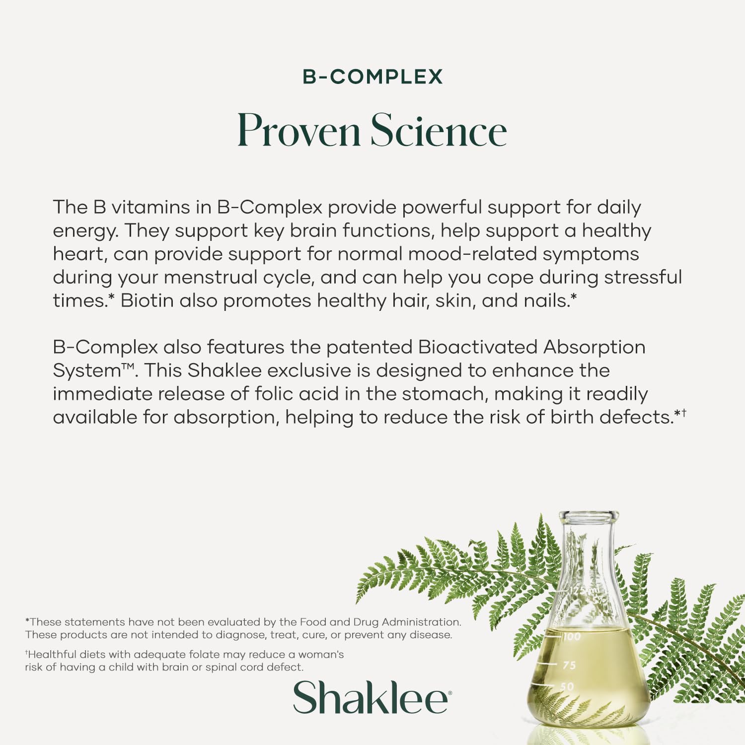 Shaklee B-Complex packaging highlights bottle and 240-tablet value