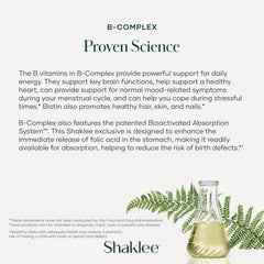 Shaklee B-Complex packaging highlights bottle and 240-tablet value
