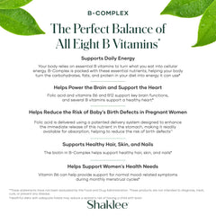 Shaklee B-Complex tablets in hand for on the go daily energy