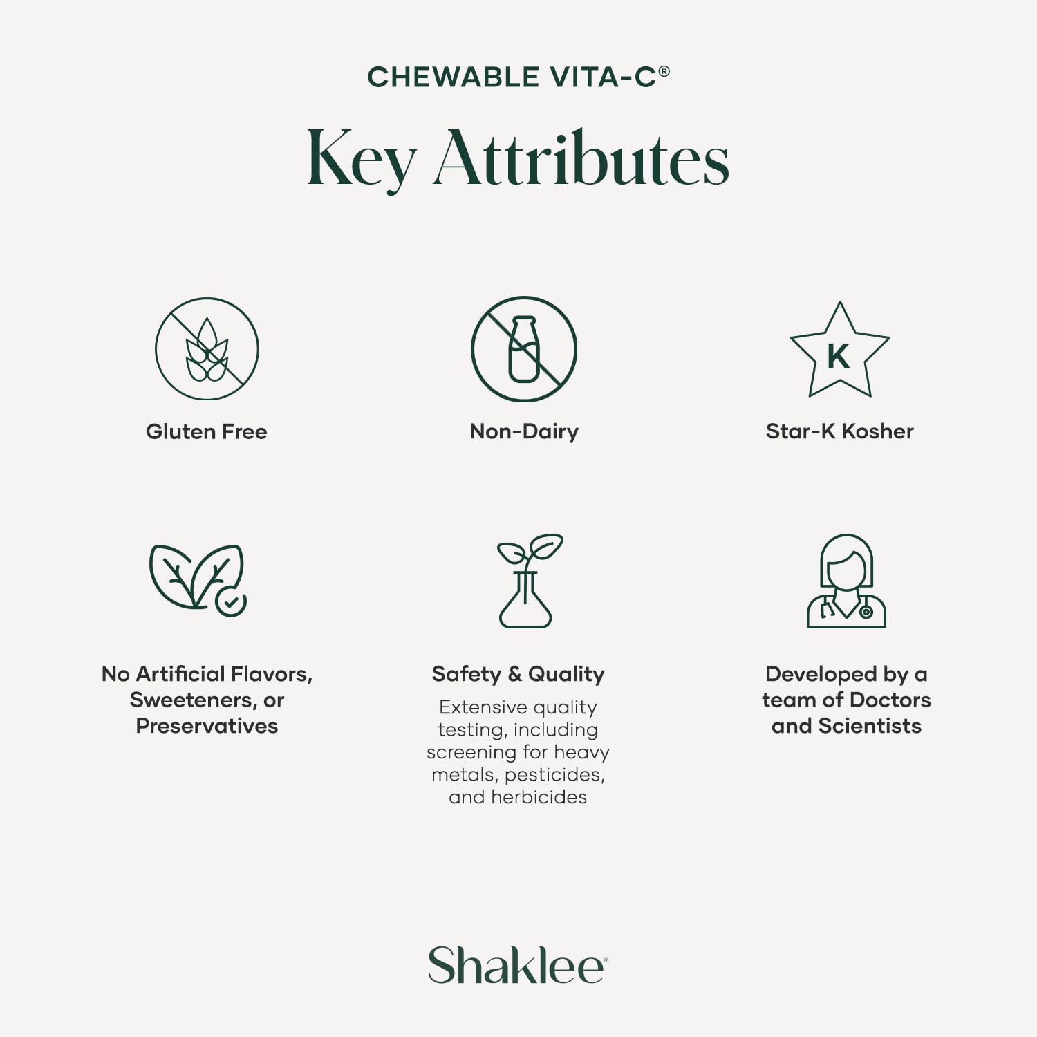 Shaklee Vita-C 250mg lemon flavor tablet with zesty aroma.