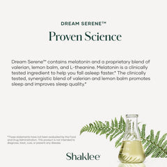 Shaklee Dream Serene softgels with water for bedtime ritual
