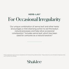 Shaklee Herb-Lax usage scenario showing daily routine and tablet intake