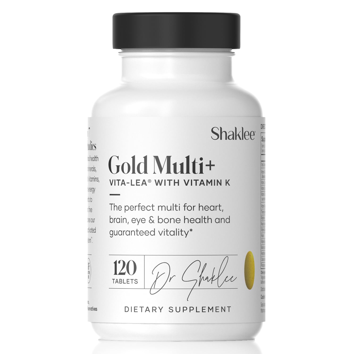 Shaklee Vita-Lea Gold bottle front view for adults over 50, high-potency vitamins