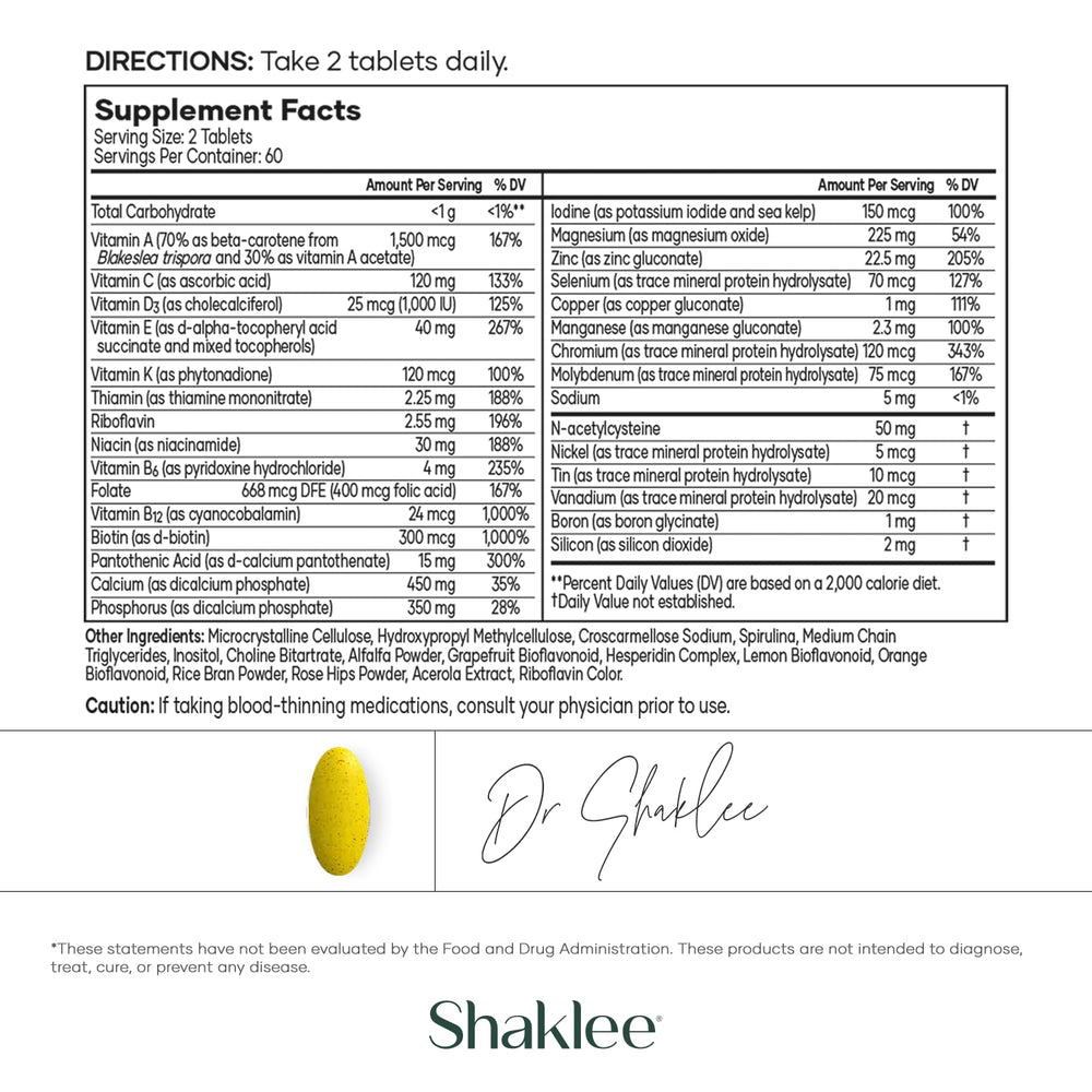 Shaklee Vita-Lea Gold tablets close-up with smooth coating