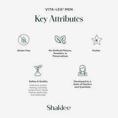 Shaklee Vita-Lea Men packaging box highlighting 240-tablet count and value
