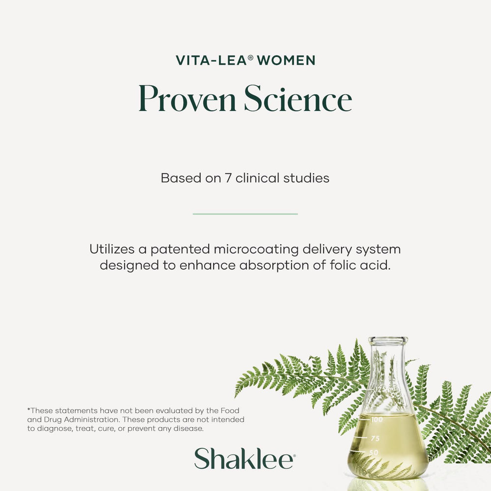 Shaklee Vita-Lea Women pregnancy health graphic suggests prenatal support options