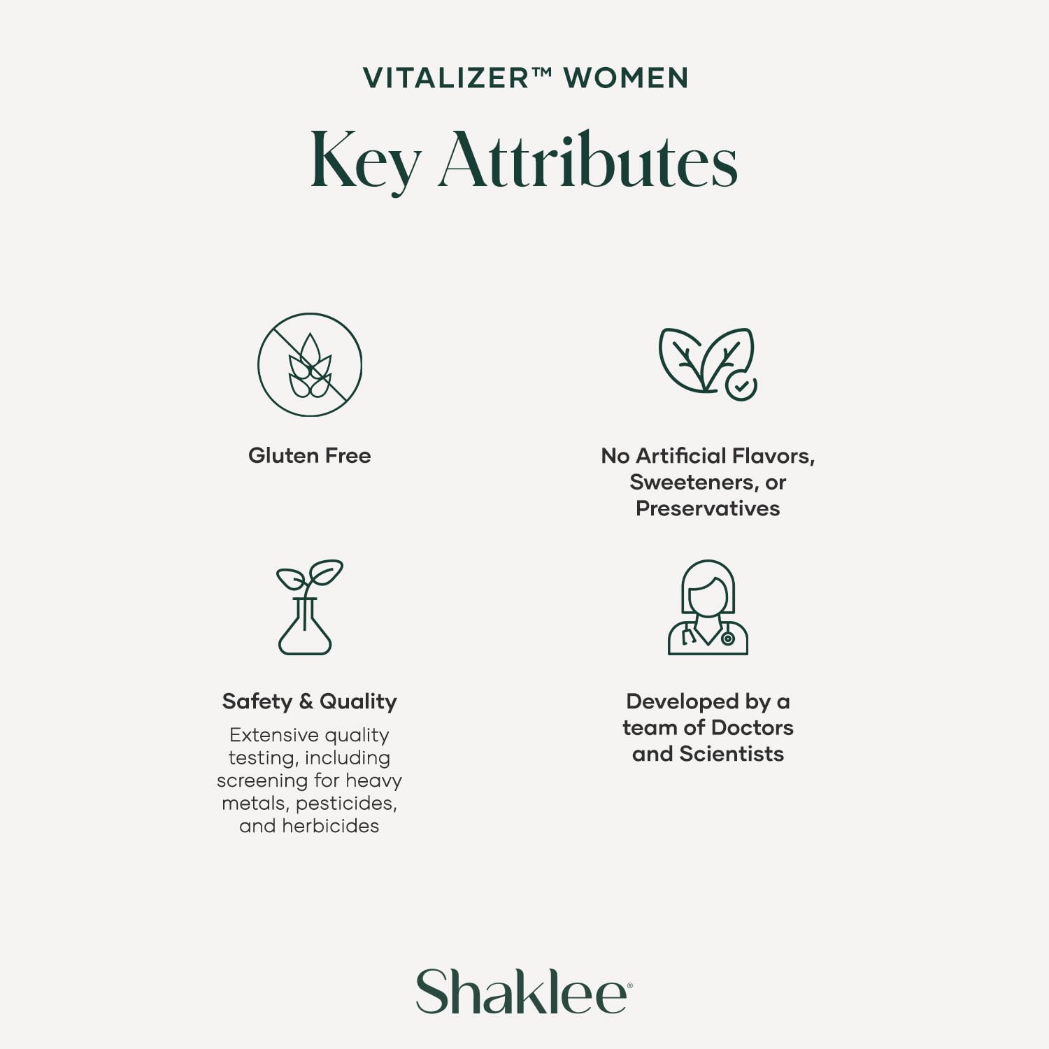 Shaklee Vitalizer Women probiotics visual emphasizing digestive harmony
