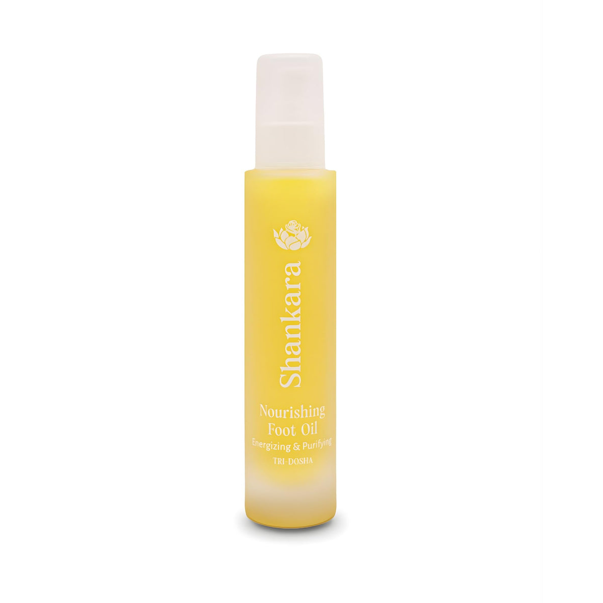 Shankara Nourishing Foot Oil bottle front for daily purifying foot care.