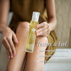 In-hand view of Shankara Foot Oil ready for massage.