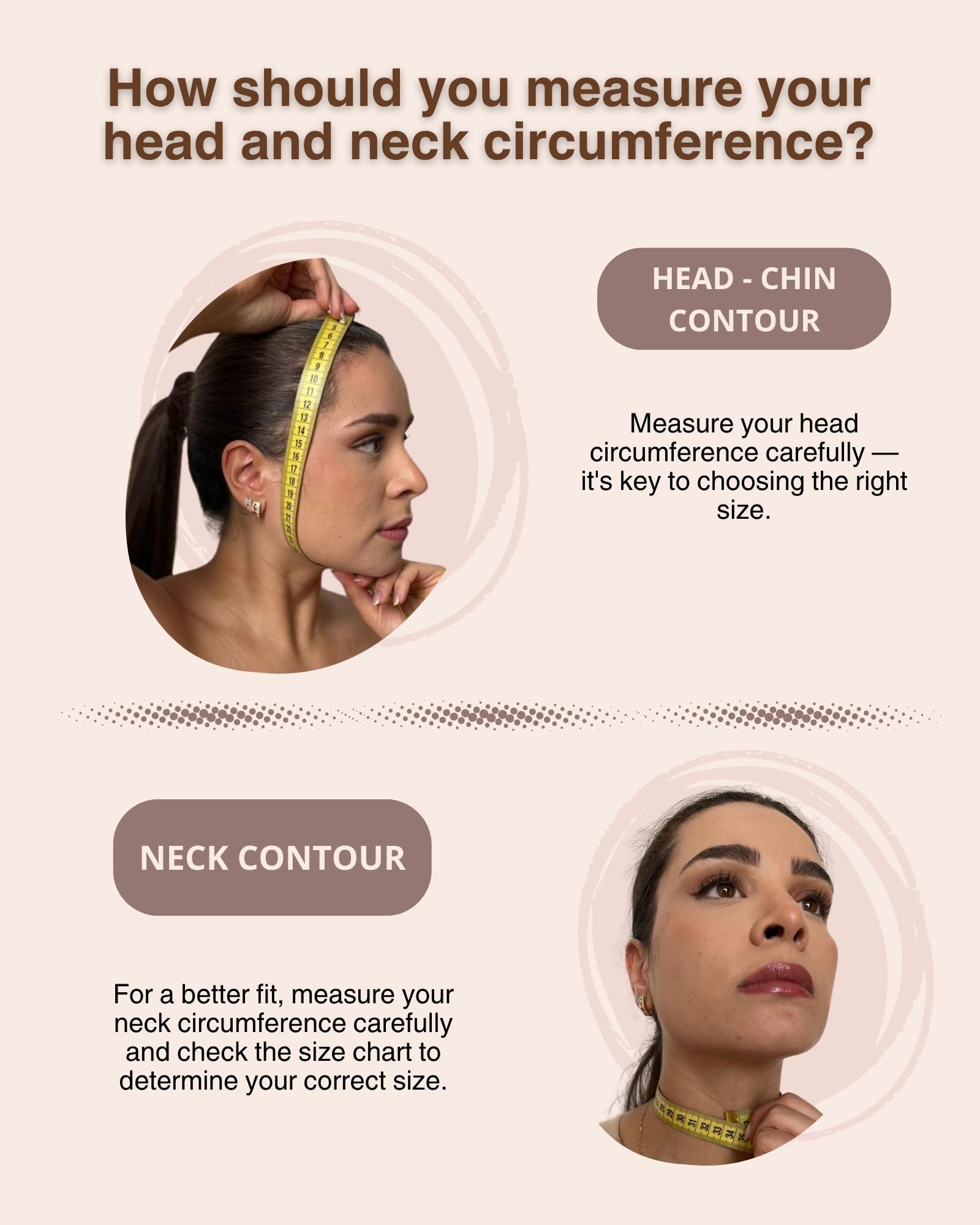 SHAPE CONCEPT high-compression design provides targeted support for a defined facial contour.