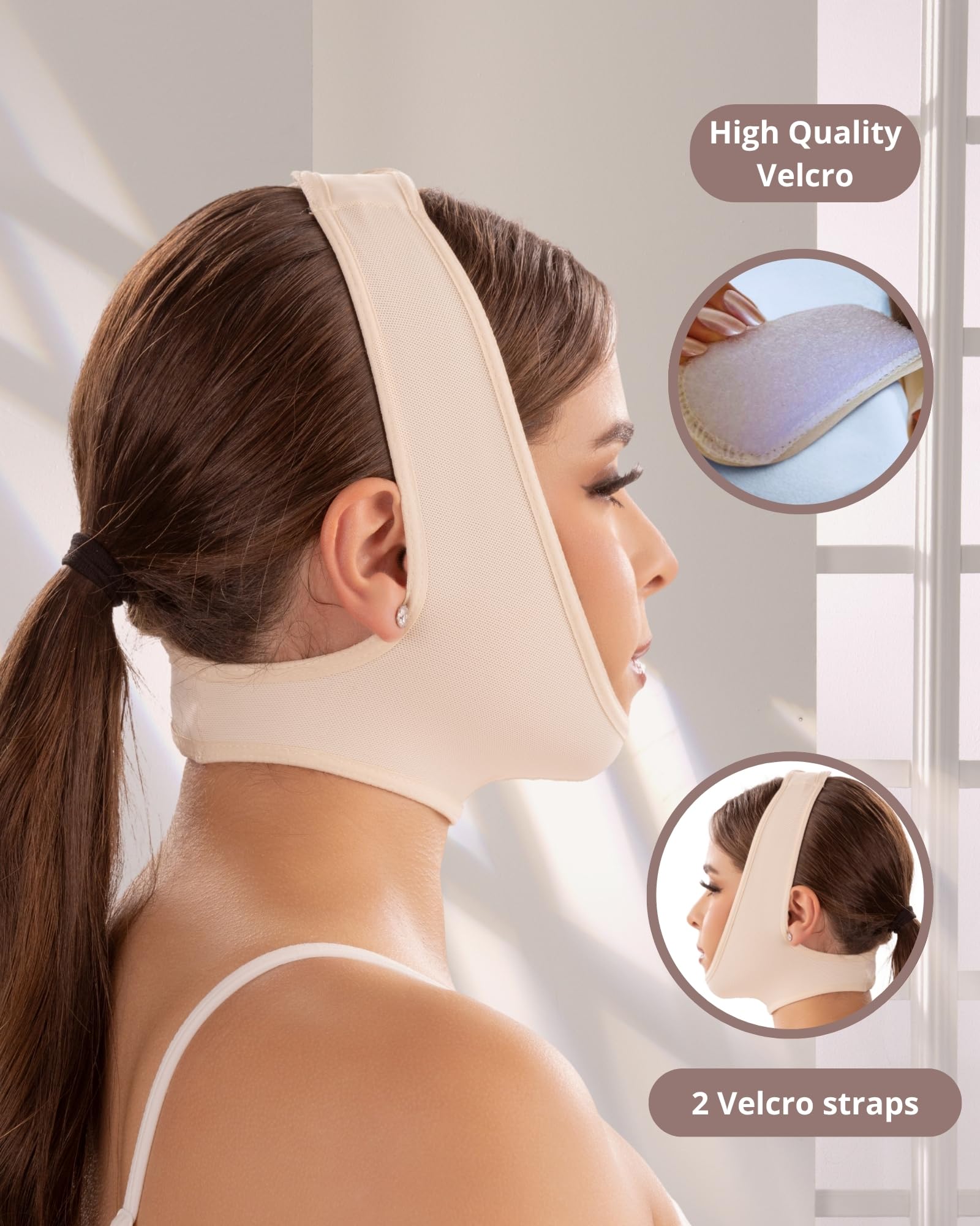 SHAPE CONCEPT universal chin strap for both men and women, adaptable and comfortable.