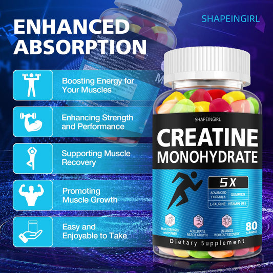 Shapeingirl Creatine Gummies flavor variety highlights four tasty options for daily routines.