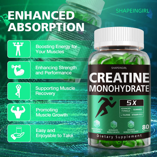 Shapeingirl gummies pouring scene showing convenient chewable energy on the go.