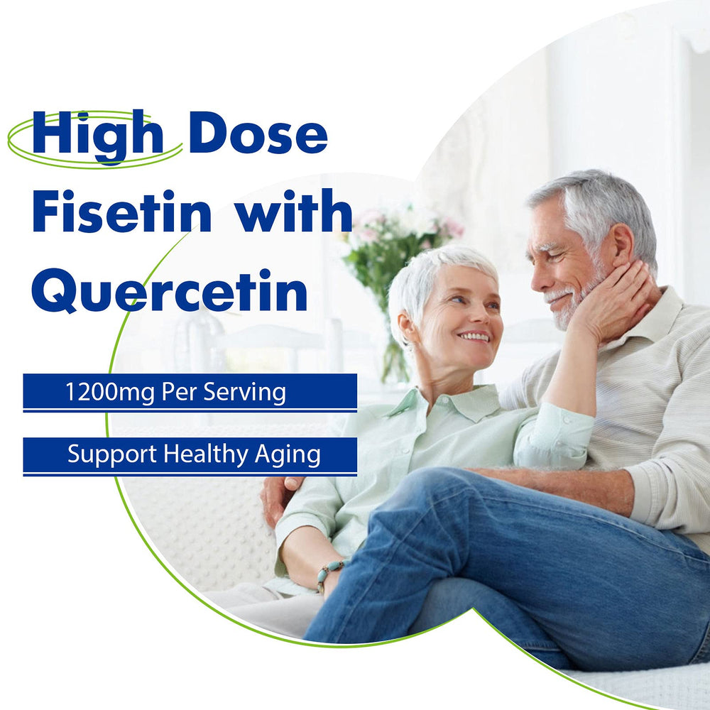 Sharoaid liposomal fisetin-quercetin ingredients-label emphasizes non-GMO and gluten-free formula.