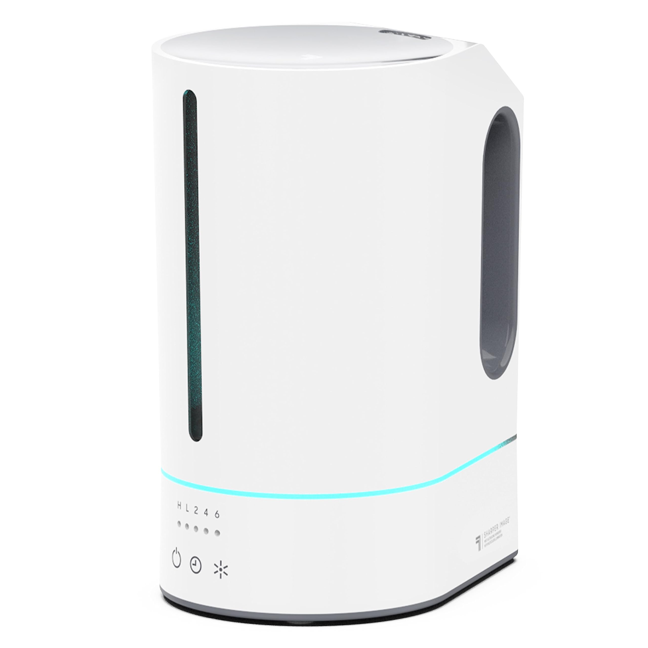 Sharper Image MIST 8 integrated tank for easy refills and quick setup.