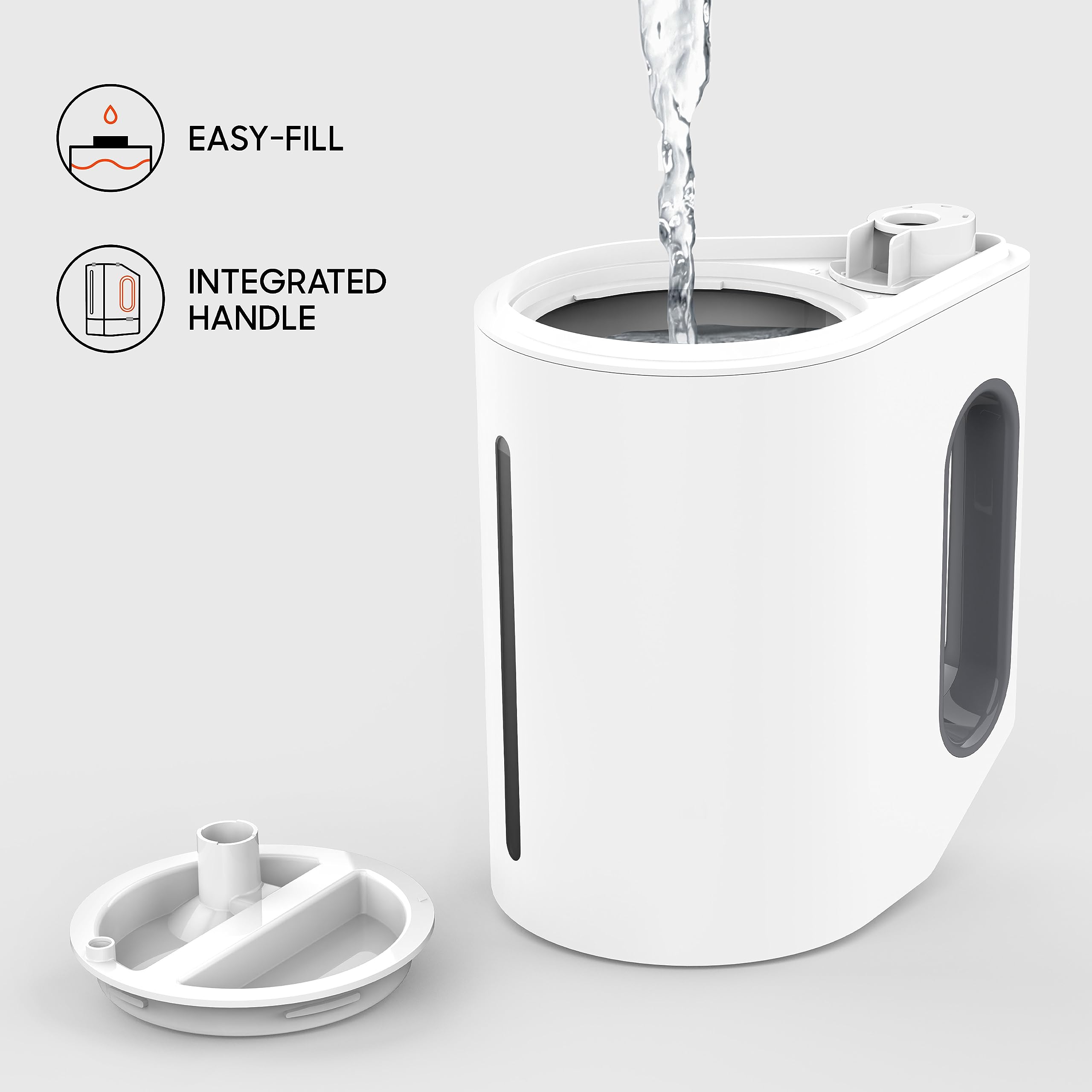 Sharper Image MIST 8 mood-light options create ambience while humidifying.