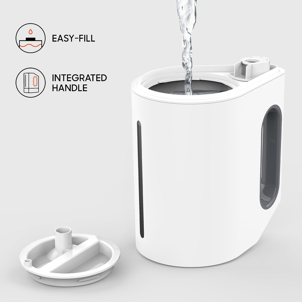 Sharper Image MIST 8 mood-light options create ambience while humidifying.