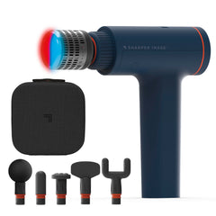Sharper Image Powerboost Versa deep-tissue massage gun for targeted post-workout relief.
