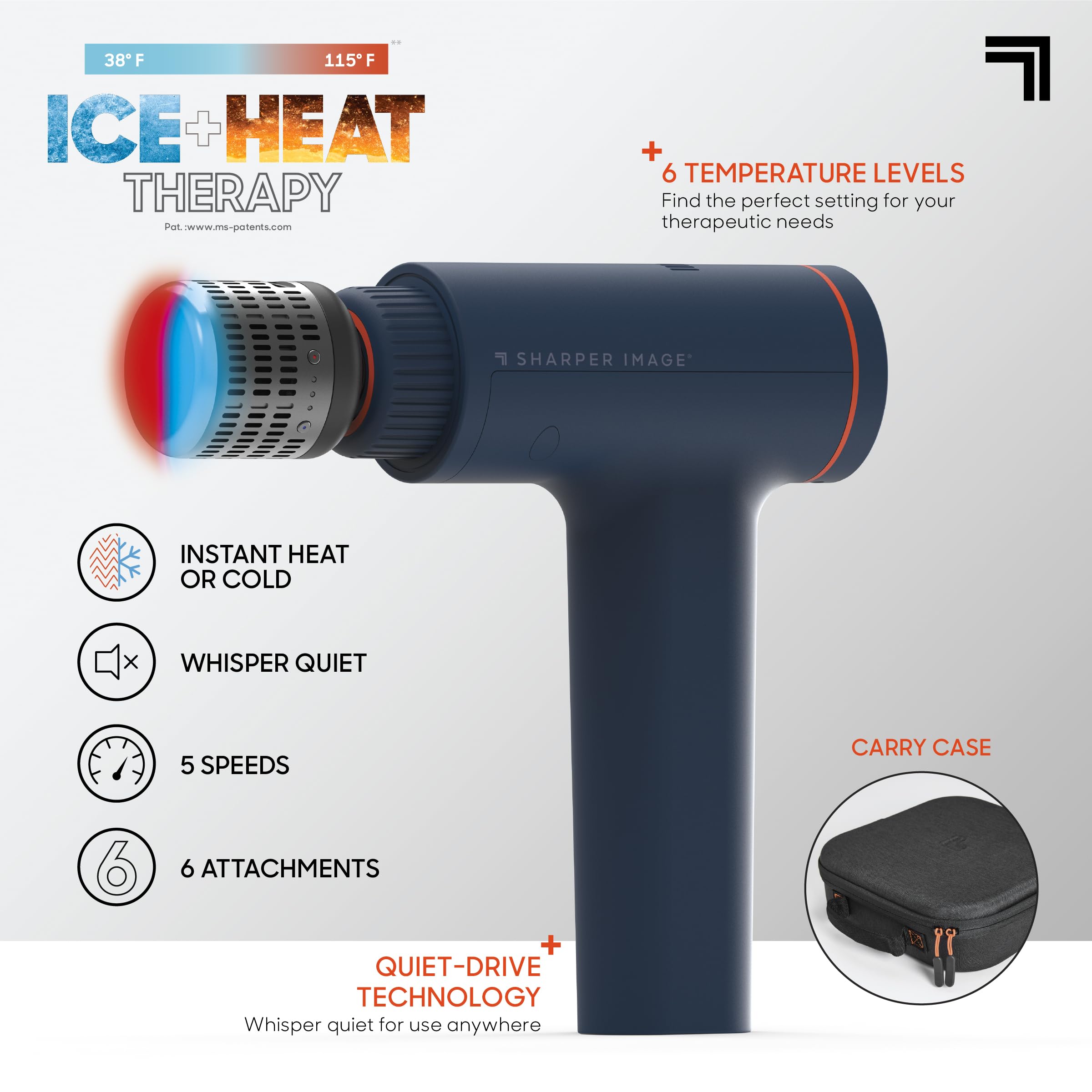 Sharper Image quiet-drive motor keeps sessions quiet and focused.