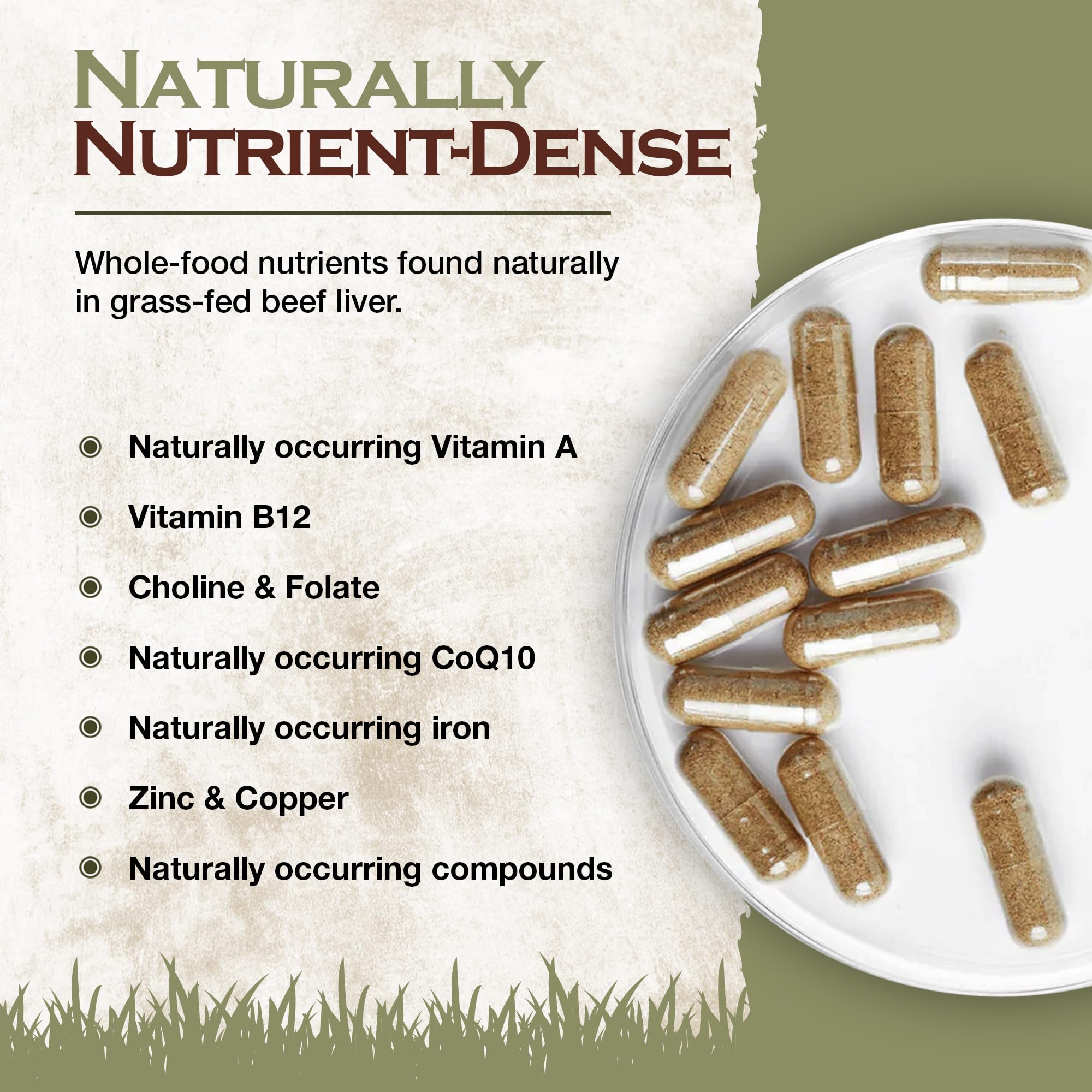 Shawneehaw Cattle vitamin-rich capsules highlighting vitamins A and B12 for vitality.