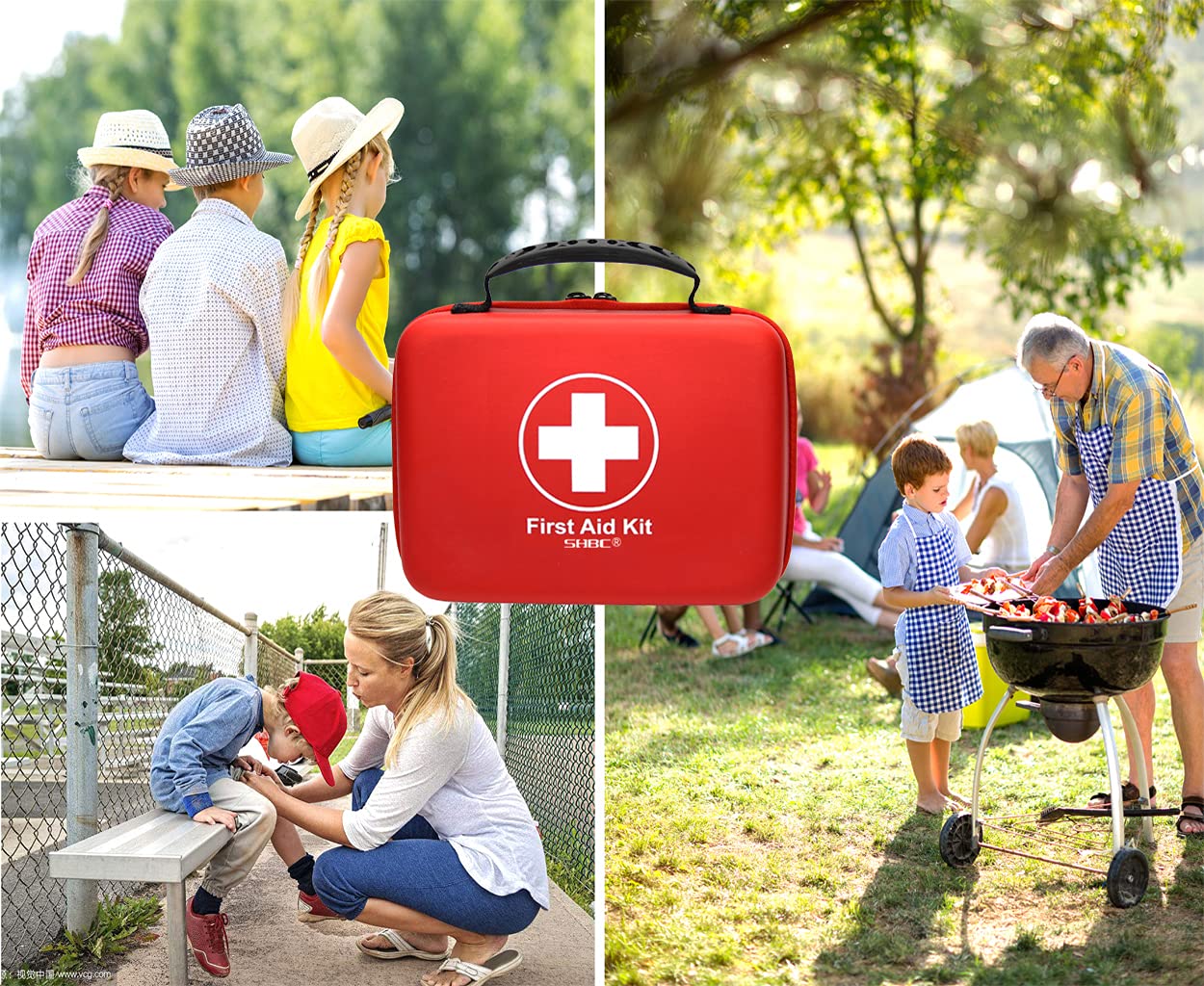 SHBC Compact First Aid Kit supports family activities with ready-to-use items.