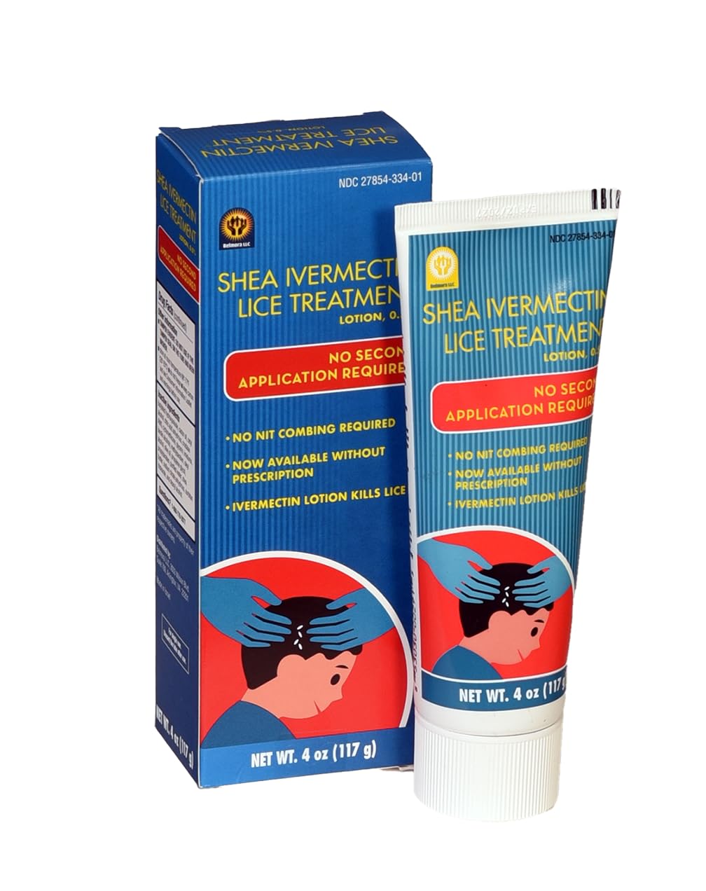 Shea Ivermectin Lice Treatment bottle for quick at-home use.