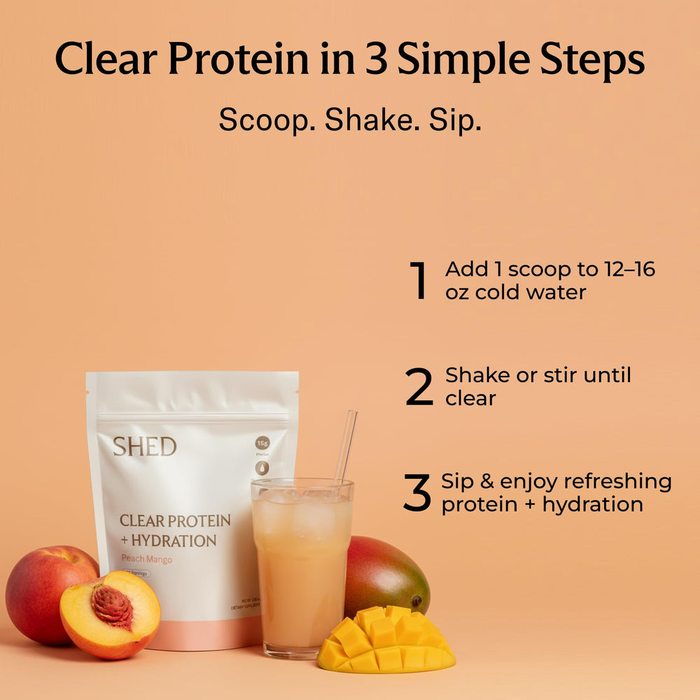 Shed Nutrition No Bloat Formula shows a light, smooth protein experience.
