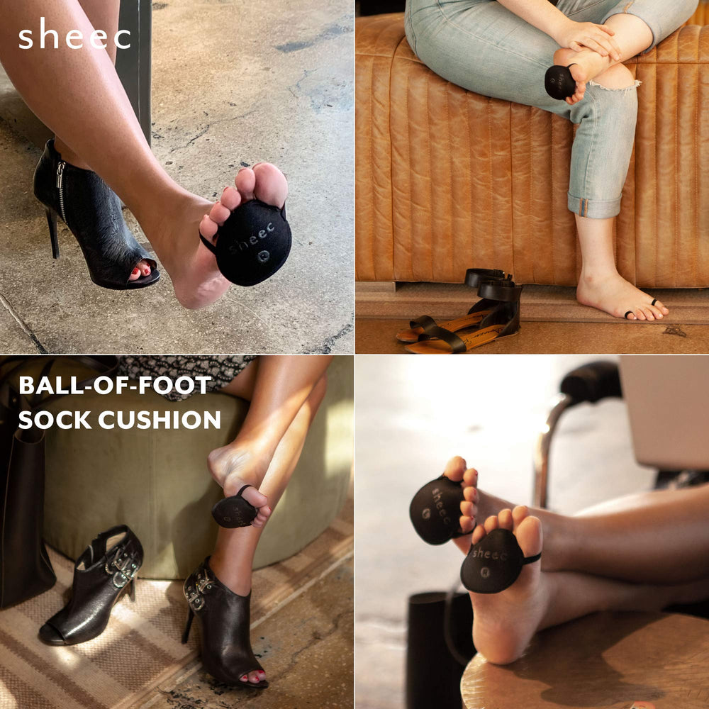 SHEEC non-slip silicone patches prevent slipping inside the shoe.